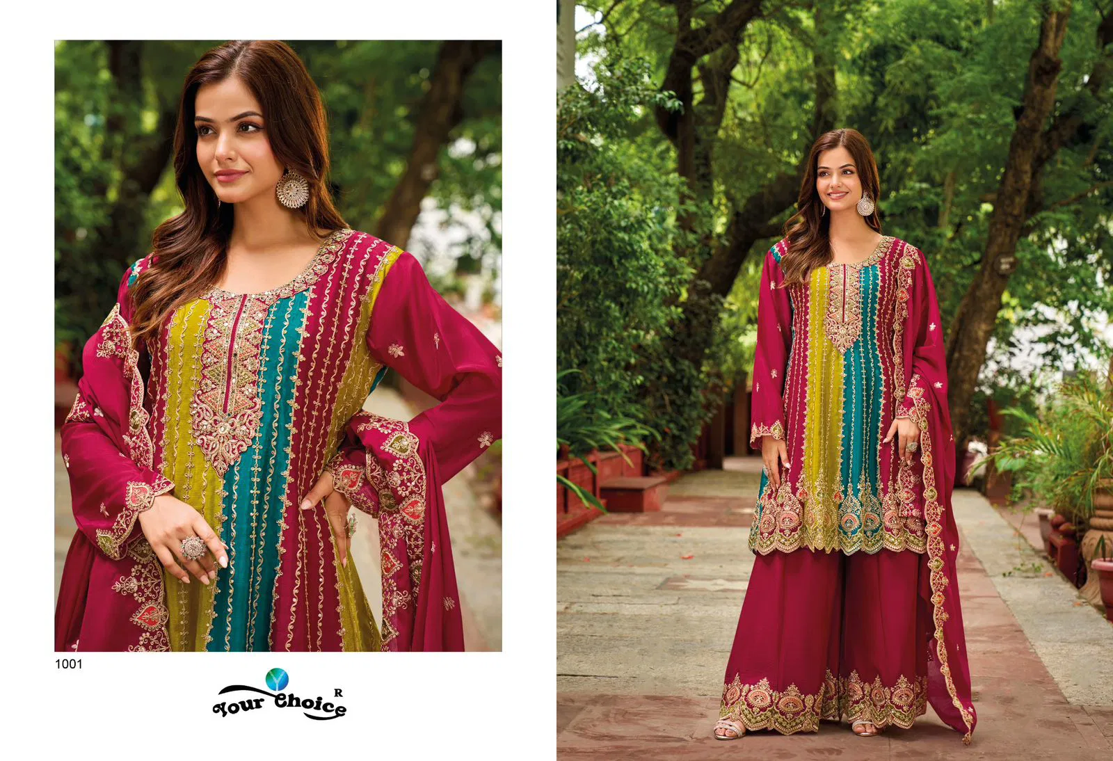 Orra Vol 4 By Your Choice Heavy Chinon Sharara Readymade Suits Wholesale Market In Surat
